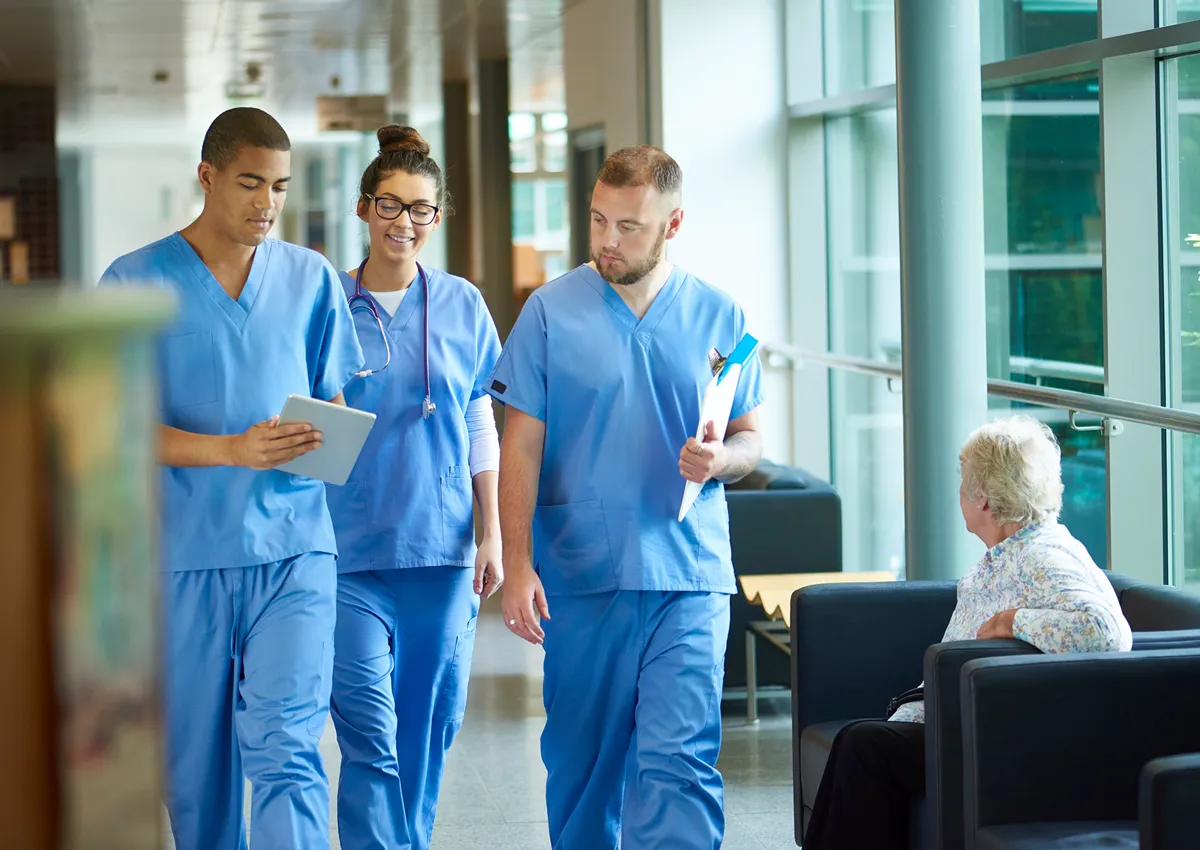 Doctors smiling